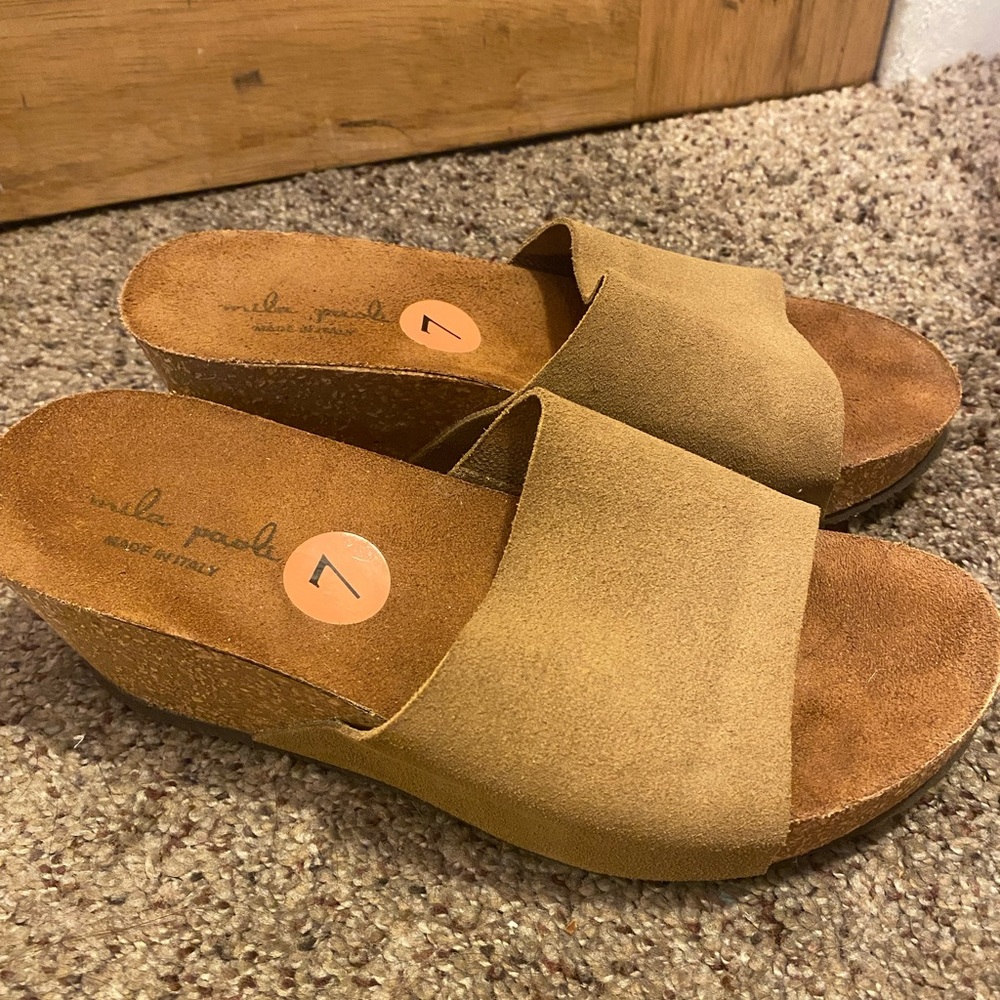 Mila Paola wedge sandals. Size 7